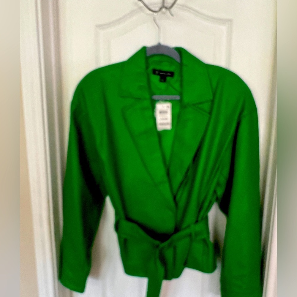 INC International Concepts Vibrant Green Blazer - Picture 2 of 4
